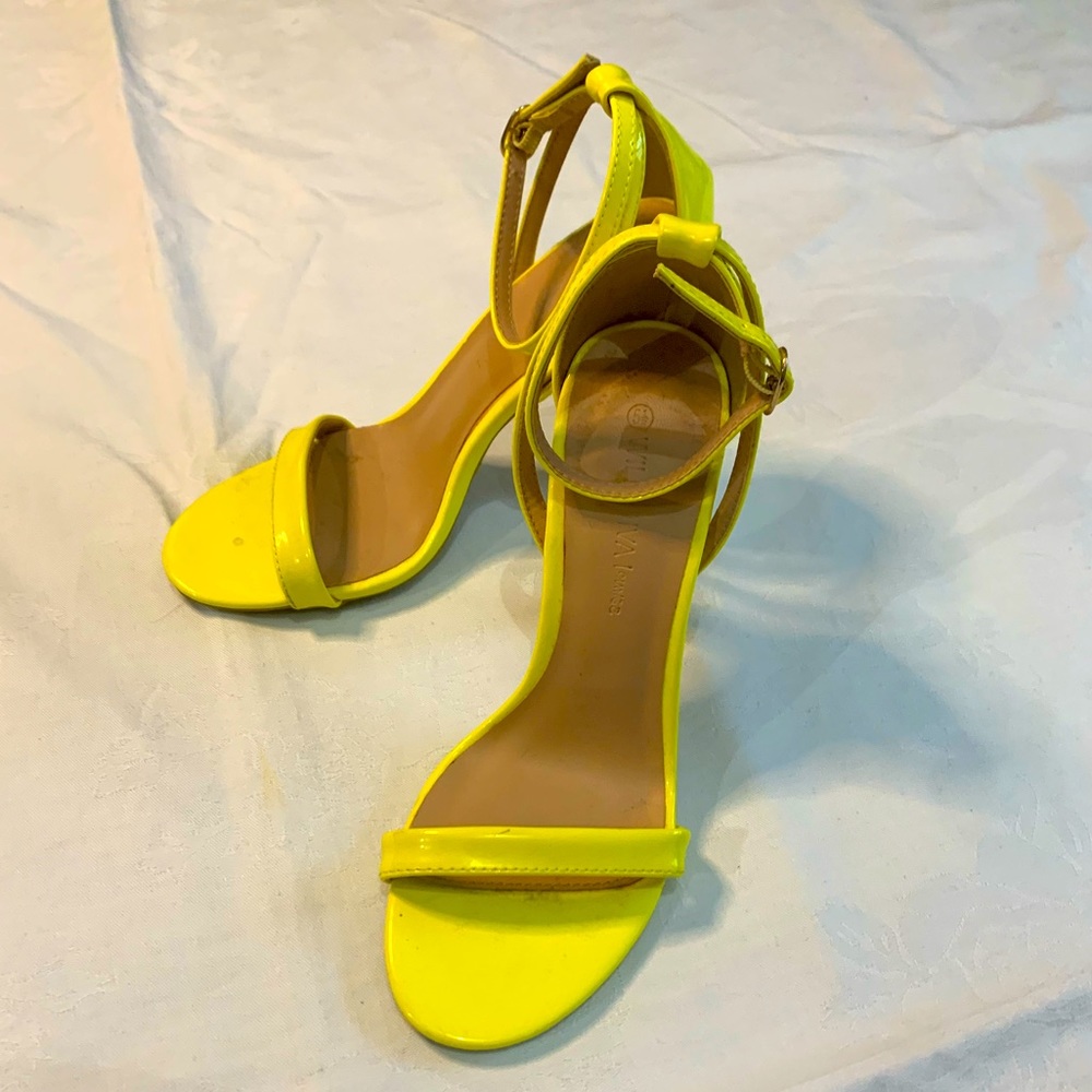 Wild Diva Yellow High Heels